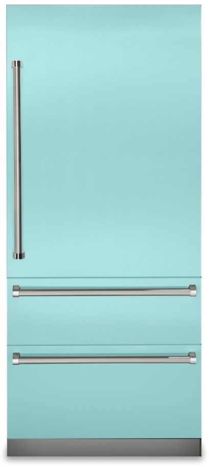 Viking® 7 Series 20.0 Cu. Ft. Bywater Blue Professional Built In Right Hinge Bottom Freezer Refrigerator