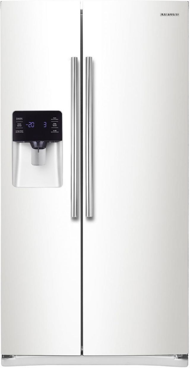 Samsung 24.5 Cu. Ft. Side-By-Side Refrigerator-White-0