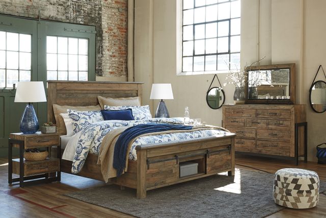 Signature Design by Ashley® Sommerford Brown Queen Panel Headboard 2