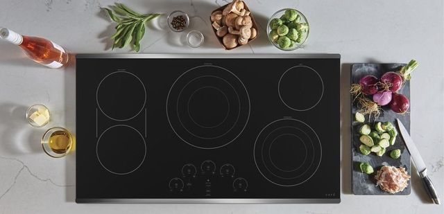Café™ 36" Stainless Steel Built in Electric Cooktop-CEP90362NSS-3
