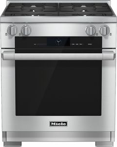 Miele 30" Pro Style Dual Fuel Range-Clean Touch Steel