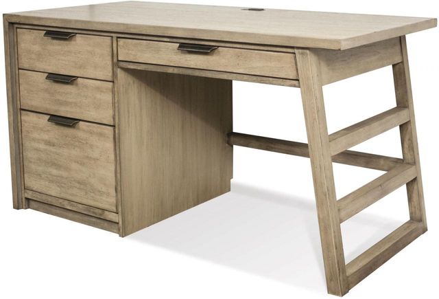 Riverside Furniture Perspectives Single Pedestal Desk | Chesnick Furniture  | Victoria, TX