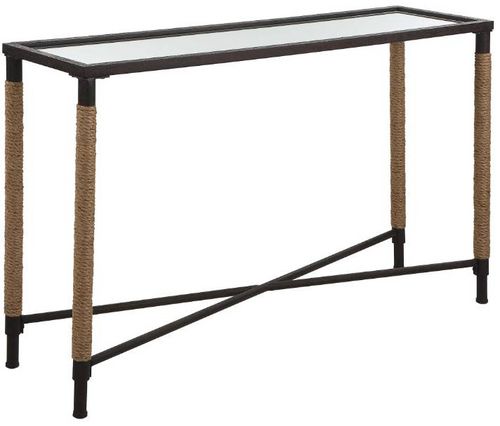 Uttermost® Braddock Black/Brown Console Table