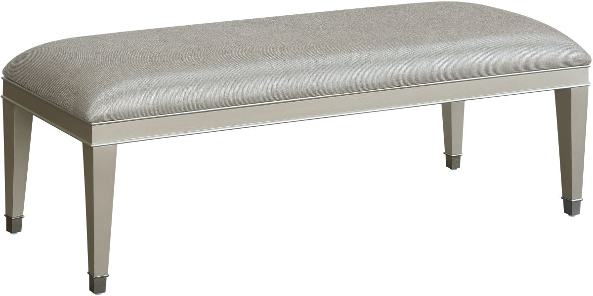 Silver 2025 bed bench