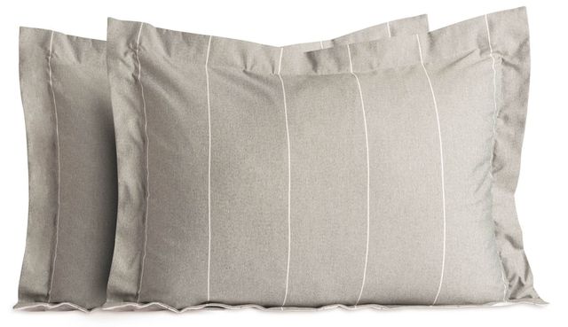 Malouf® Woven™ Chambray Birch Twin Comforter Set 1