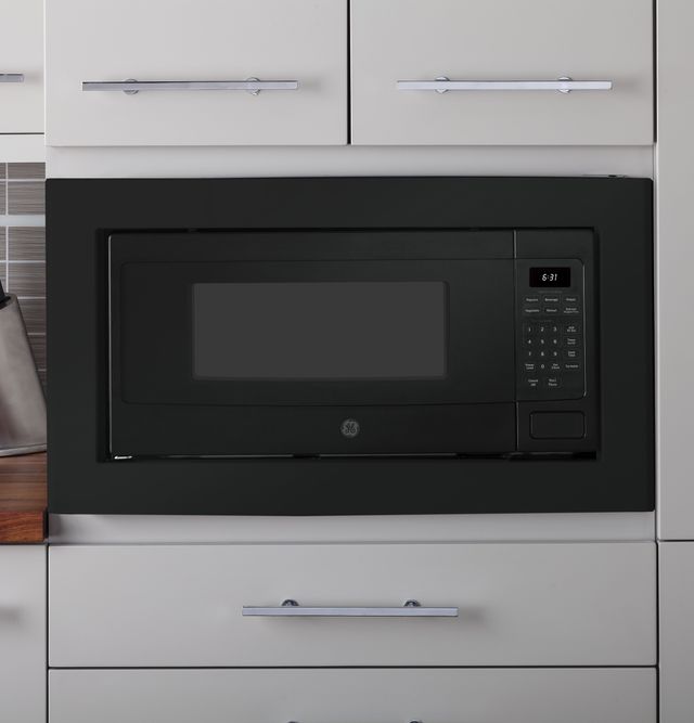 GE Profile™ 1.1 Cu. Ft. Black Countertop Microwave-3