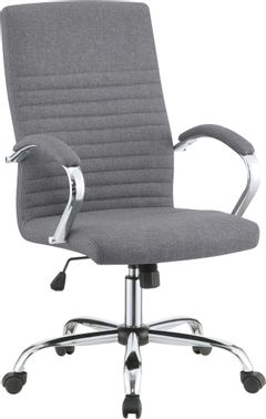 Coaster® Grey/Chrome Upholstered Office Chair