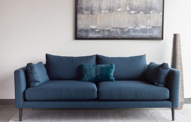 Moe's Home Collection Raval Dark Blue Sofa 7