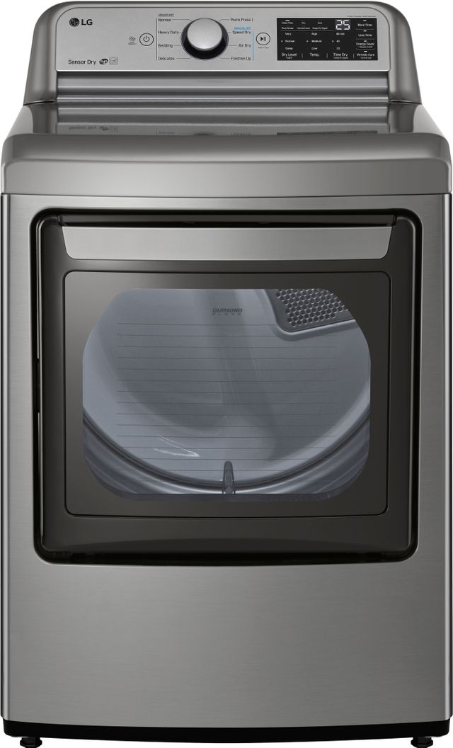 LG 7.3 Cu. Ft. Graphite Steel Electric Dryer-DLE7060VE | Ra-Lin