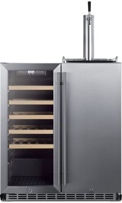 Summit® 30" Stainless Steel Kegerator and Wine Cooler