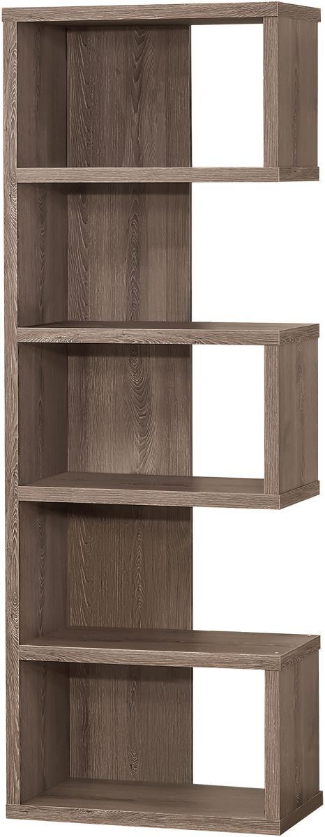 Coaster® Joey Weathered Grey 5-Tier Bookcase-0