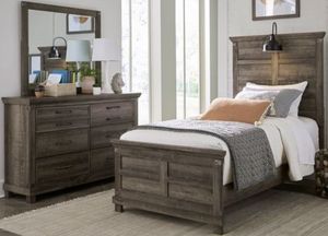 Liberty Lakeside Haven 3-Piece Brownstone Twin Panel Youth Bedroom Set