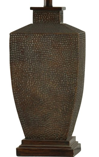 stylecraft hammered metal table lamp