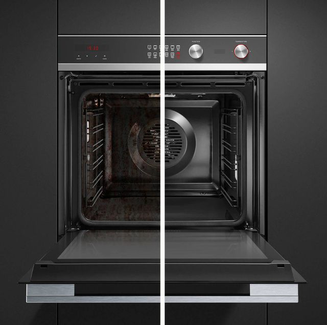 Fisher & Paykel 24" Black Glass Single Electric Wall Oven 6