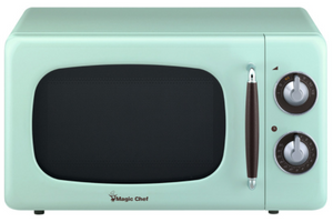 Magic Chef® 0.7 Cu. Ft. Mint Countertop Retro Microwave