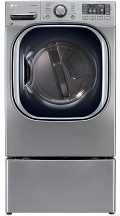LG Front Load Electric Dryer-Graphite Steel 0