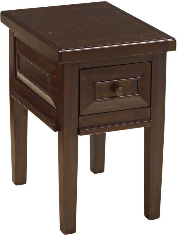 Signature Design by Ashley® Hindell Park Rustic Brown Chair Side End Table