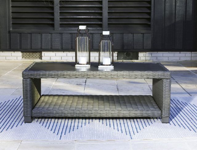 Signature Design by Ashley® Elite Park Gray Outdoor Coffee Table-3