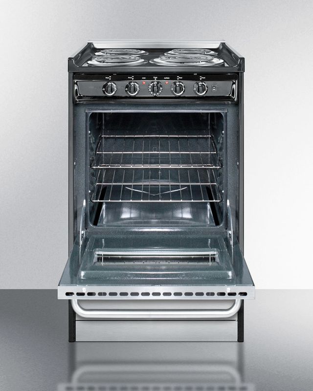 Summit® Professional 20" Stainless Steel Slide in Electric Range 2