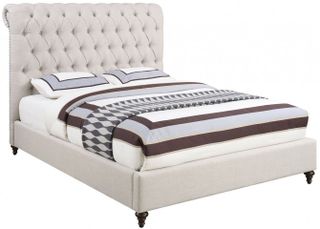 Coaster® Devon Beige Queen Upholstered Bed