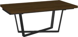 Amisco Charlie Walnut Veneer Table with Extension