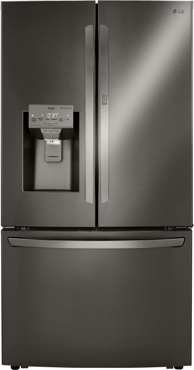 LG 23.5 Cu. Ft. PrintProof™ Black Stainless Steel Counter Depth French Door Refrigerator