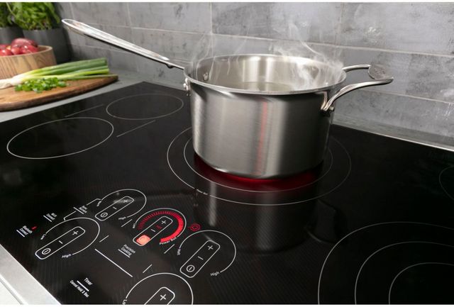 GE Profile™ 30" Stainless Steel/Black Built-In Electric Cooktop 7