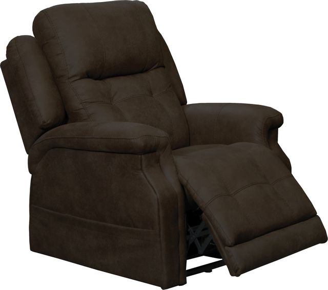 Catnapper® Haywood Chocolate Power Headrest Power Lift Lay Flat Recliner with Heat and Massage 1