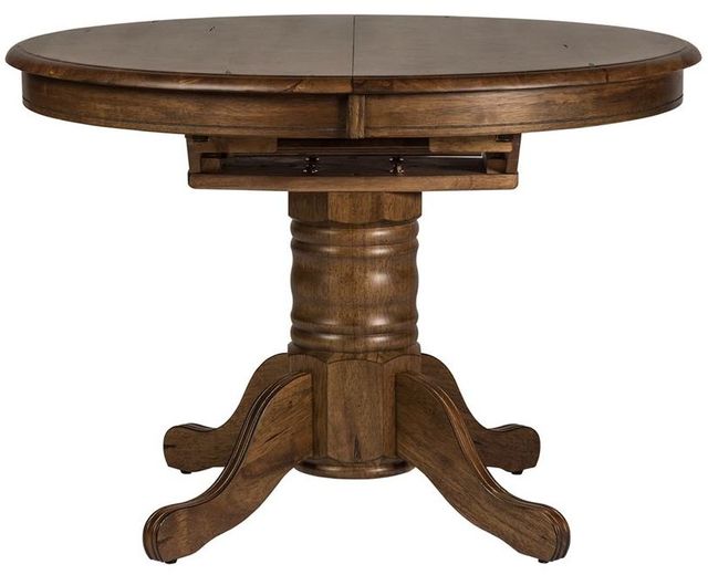 Liberty Furniture Carolina Crossing Oval Pedestal Table