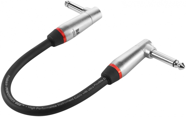 Monster® 8" Prolink Performer™ 600 Pro Audio Angled Instrument Cable 1