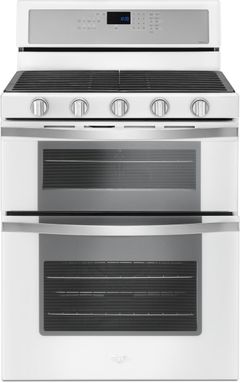 Whirlpool® 30" Gas Built In Double Oven-White Ice