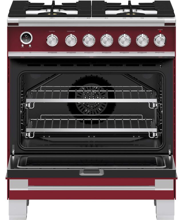 Fisher & Paykel 30" Red Free Standing Dual Fuel Range 2