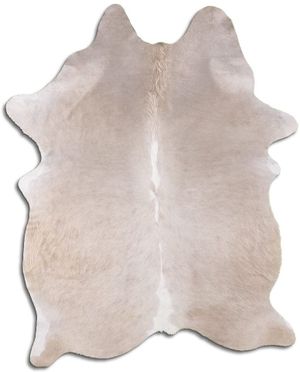 BS Trading® Natural Champagne Large Cowhide Throw Rug