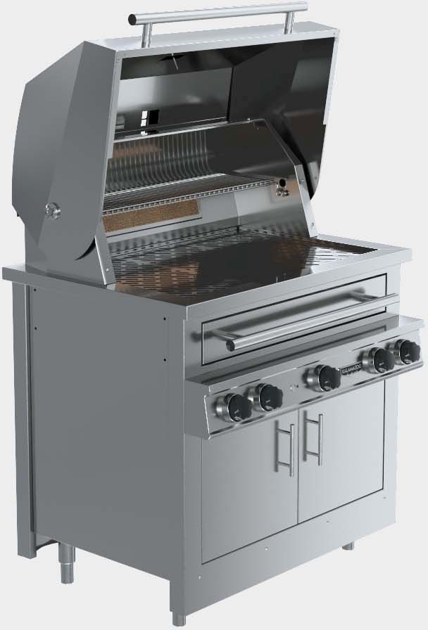 Kalamazoo™ Hybrid Fire K750HB 40" Stainless Steel Built In Grill-3