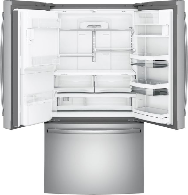 GE Profile™ 22.23 Cu. Ft. Stainless Steel Counter Depth French Door Refrigerator 2