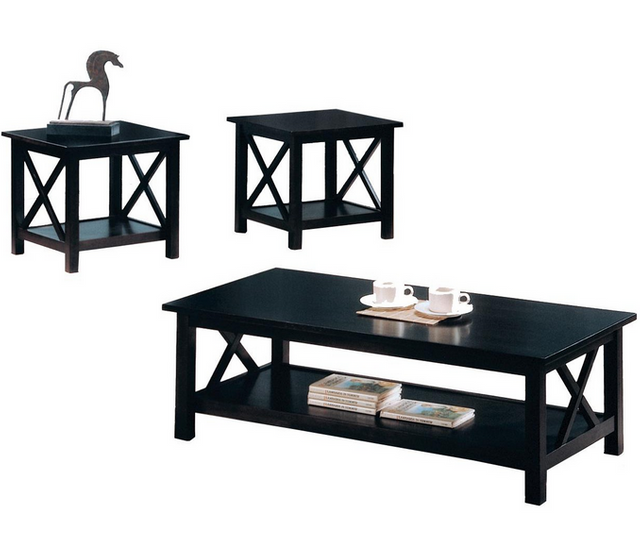 Coaster® Rachelle Deep Merlot 3-Piece Occasional Table Set-0