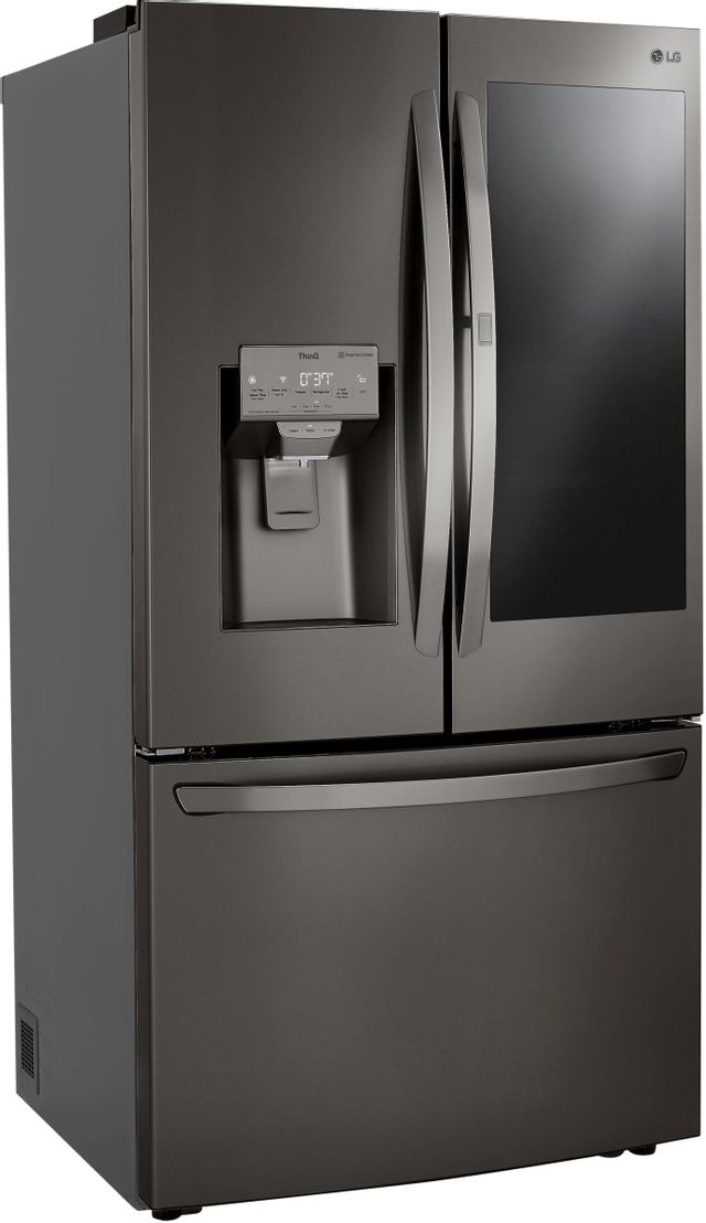 LG 23.5 Cu. Ft. PrintProof™ Black Stainless Steel Counter Depth French Door Refrigerator-3