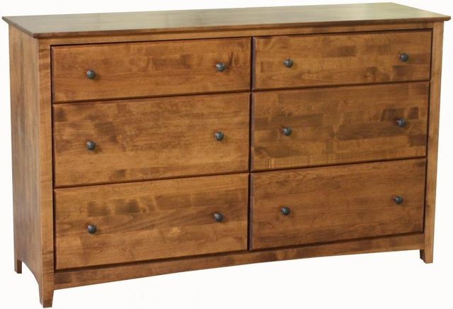 Archbold Furniture Alder Shaker Double Dresser