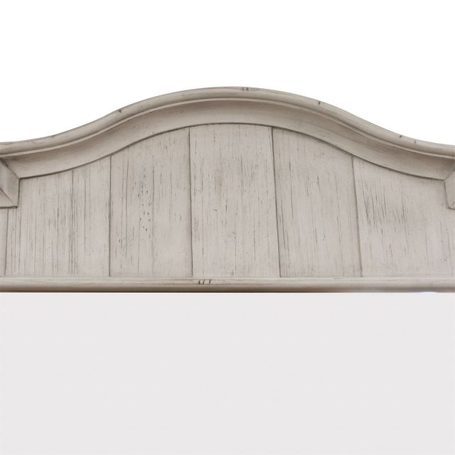 Liberty Furniture Farmhouse Reimagined 4-Piece Antique White/Chestnut Queen Panel Bed Set 17