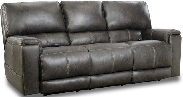 HomeStretch Dark Gray Power Reclining Sofa | Sides Furniture & Bedding ...