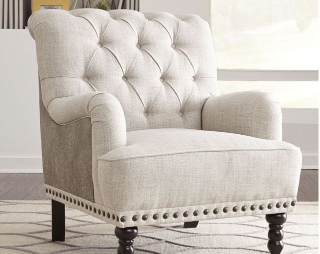 Signature Design by Ashley® Tartonelle Ivory/Taupe Accent Chair 2