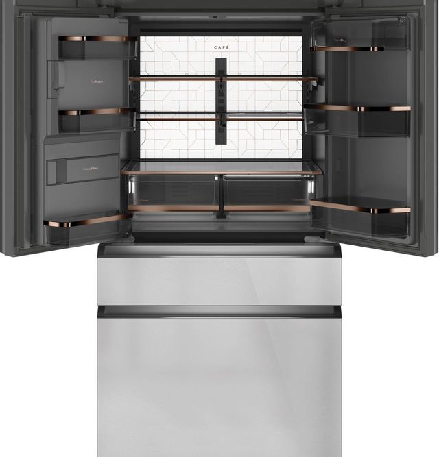Café™ 22.3 Cu. Ft. Platinum Glass Counter Depth French Door Refrigerator 2