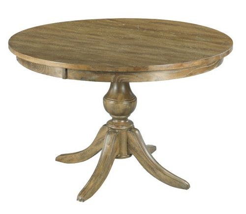 Kincaid® The Nook Brushed Oak 44" Round Dining Table with Wood Base