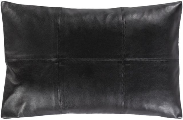 Surya Onyx Black 13"x20" Pillow Shell with Polyester Insert-0