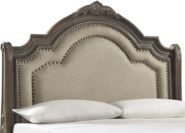 Signature Design by Ashley® Charmond Brown Queen Upholstered Sleigh Headboard