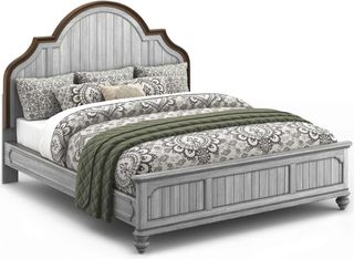 Flexsteel® Plymouth® Distressed Graywash California King Bed