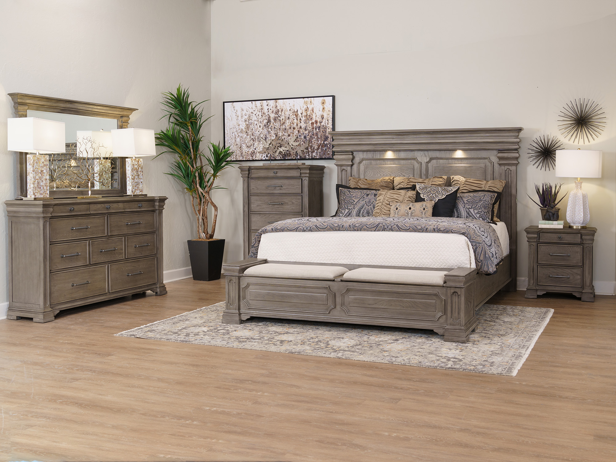 Bedroom sets with drawers deals under bed