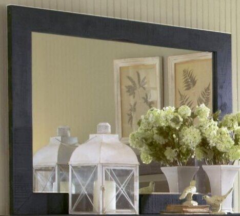 Progressive® Furniture Willow Distressed Black Mirror-0
