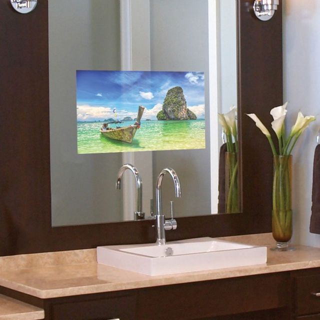 Seura® 45”W x 36”H In-Wall 27" Vanity TV Mirror 1