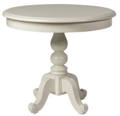 Liberty Furniture Summer House White Pedestal Table